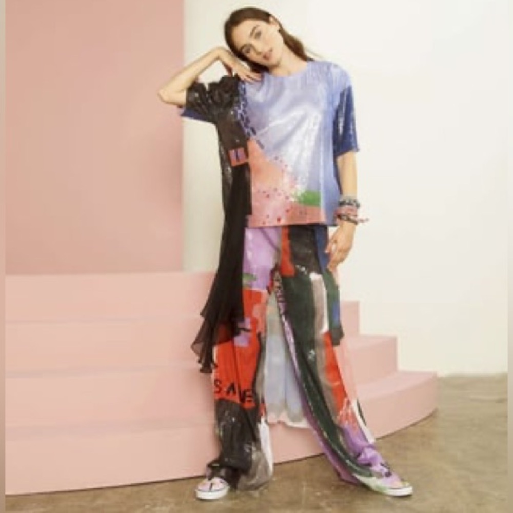 Roberta Einer Spring 2018 Runway Sequin Abstract … - image 2